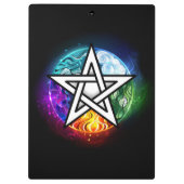 Wiccan pentagram クリップボード (裏面)