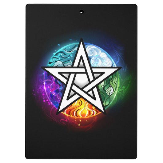 Wiccan pentagram クリップボード (裏面)