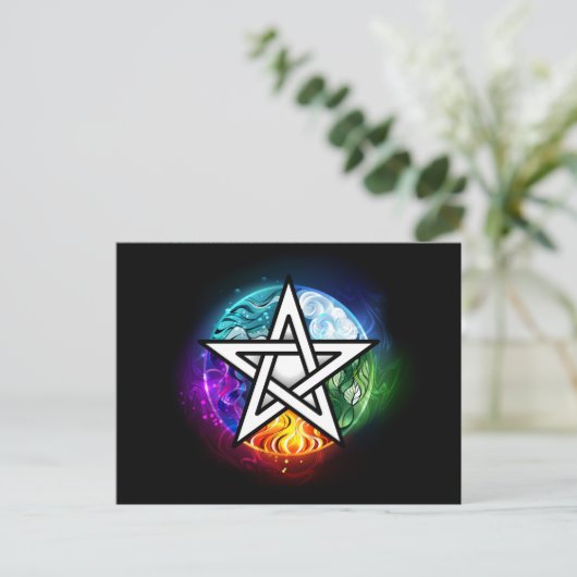 Wiccan pentagram ポストカード (スタンド正面)