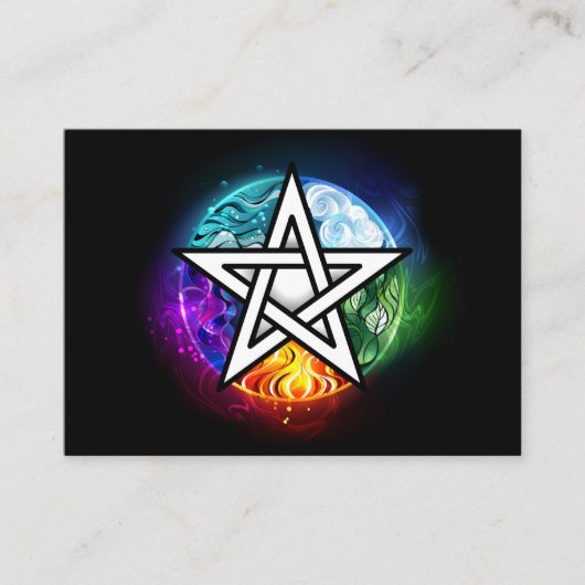 Wiccan pentagram ロイヤリティカード (正面)