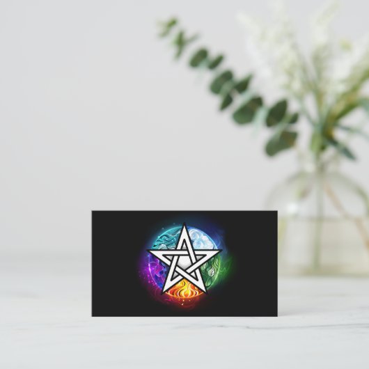 Wiccan pentagram 名刺 (スタンド正面)