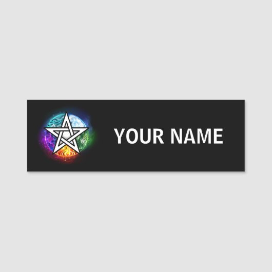 Wiccan pentagram 名札 (正面)