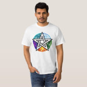 Wiccan pentagram tシャツ (正面フル)