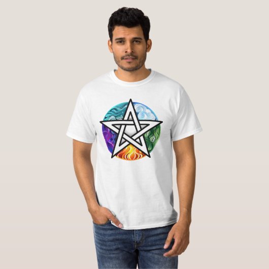 Wiccan pentagram tシャツ (正面フル)