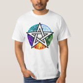 Wiccan pentagram tシャツ (正面)