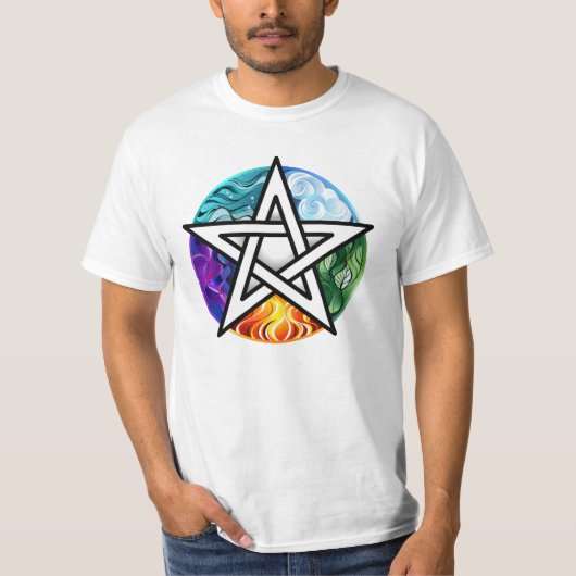 Wiccan pentagram tシャツ (正面)