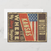 Wichita Kansas ポストカード (正面/裏面)