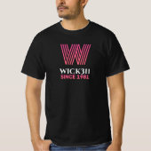 Wick311、レトロ（ピンク） Tシャツ (正面)