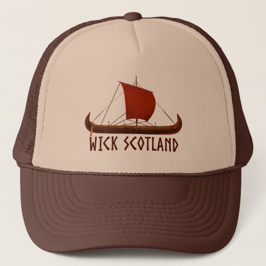 Wick Scotland Viking Ship キャップ (正面)