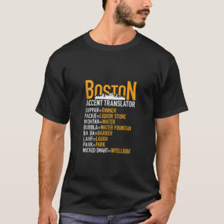 Wickd Smaht おもしろい Bostonアクセント変換ボストン Tシャツ