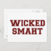 Wickd (Smaht)頭が切れるカレッジボストン ポストカード (正面/裏面)