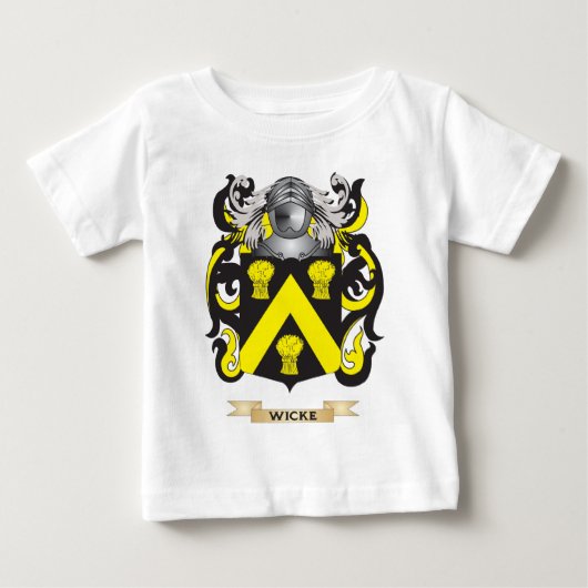 Wickeの家紋(紋章付き外衣) ベビーTシャツ (正面)