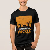 Wicked 感じ's: Halloween Black Cat トライブレンドＴシャツ (正面)