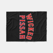 Wicked Ah Er Boston New England Southie _1  フリースブランケット (正面(横))