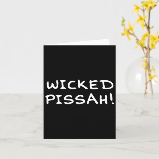 Wicked Ah! Funny Awesome Er New England  カード (黄色い花)