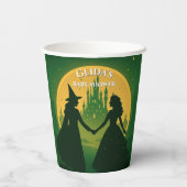 Wicked Baby Shower Cups - Elphaba & Glinda Party 紙コップ (裏面)