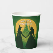 Wicked Baby Shower Cups - Elphaba & Glinda Party 紙コップ (正面)