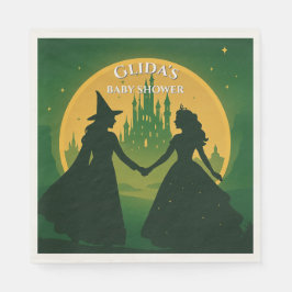 Wicked Baby Shower Napkins- Elphaba & Glinda Party スタンダードランチョンナプキン
