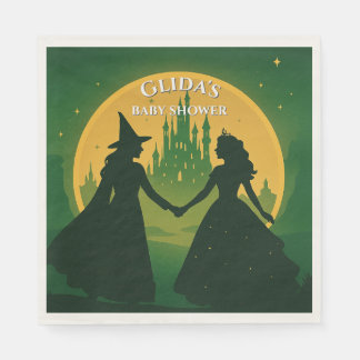 Wicked Baby Shower Napkins- Elphaba & Glinda Party スタンダードランチョンナプキン
