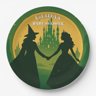 Wicked Baby Shower Plates | Glinda & Elphaba Party ペーパープレート