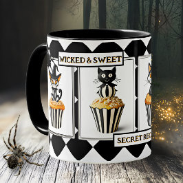 Wicked Cats Cupcake Halloween Treats コーヒーマグカップ