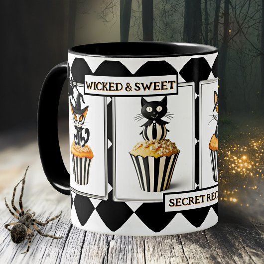 Wicked Cats Cupcake Halloween Treats コーヒーマグカップ