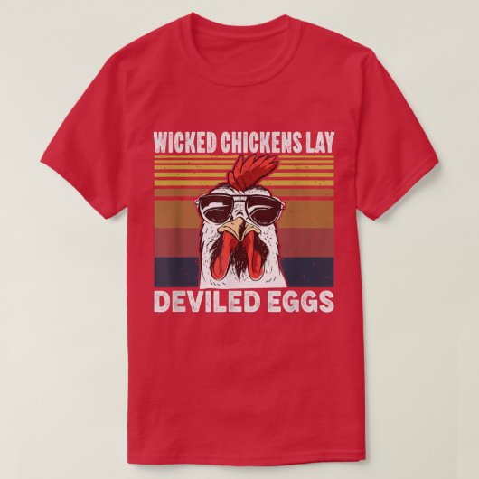 Wicked Chickens Lay Deviled Eggs Costume Halloween Tシャツ (デザイン正面)