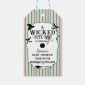 Wicked Cute Baby is Brewing ハロウィン・ベビーシャワー ギフトタグ (正面)