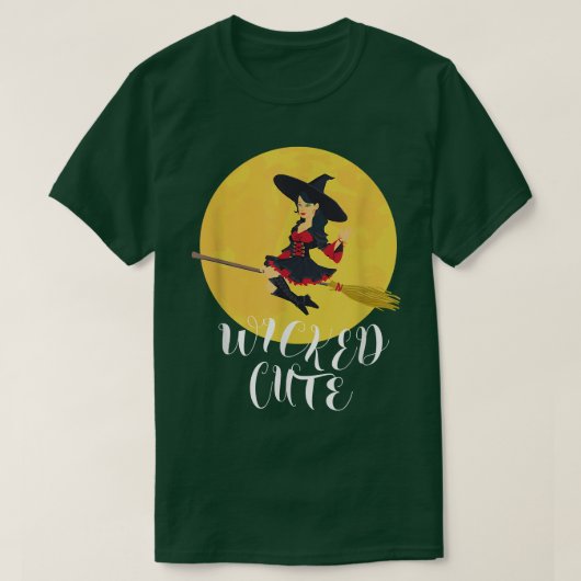Wicked Cute Witch Tシャツ (デザイン正面)