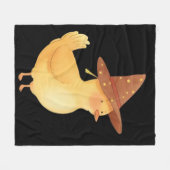 Wicked Duck フリースブランケット (正面(横))