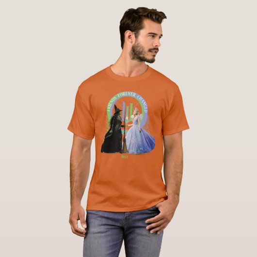 Wicked For Good Glinda and Elphaba Friends Forever Tシャツ (正面フル)