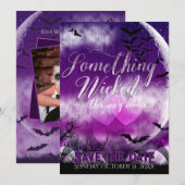 Wicked Fun Halloween Love Moon Save the Date Photo セーブザデート (正面/裏面)