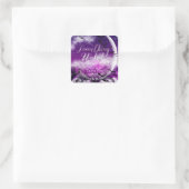 Wicked Fun Halloween Love Moon Wedding スクエアシール (バッグ)