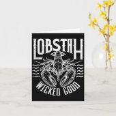Wicked Good Lobstah Funny Maine Boston Cape Cod Lo カード (黄色い花)