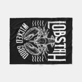 Wicked Good Lobstah Funny Maine Boston Cape Cod Lo フリースブランケット (正面(横))