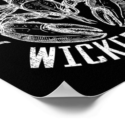 Wicked Good Lobstah Funny Maine Boston Cape Cod Lo ポスター (角)