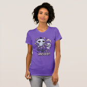 WICKED! Kawaii Gothic Genie & Ghost Fantasy Art Tシャツ (正面フル)