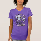 WICKED! Kawaii Gothic Genie & Ghost Fantasy Art Tシャツ (正面)
