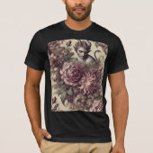 Wicked Plum Petals – Gothic Wearable Art Tシャツ (正面)