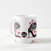 Wicked Polka Radio Hugs and Kisses Mug コーヒーマグカップ (正面左)