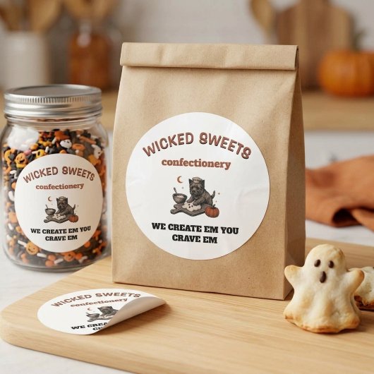 - Wicked Sweets 円形パッケージ ラウンドシール