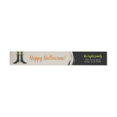 Wicked Witch Boots Halloween Address Labels ラップアラウンドラベル (単一)