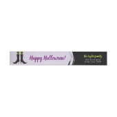 Wicked Witch Boots Halloween Address Labels ラップアラウンドラベル (単一)
