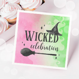 Wicked Witch Celebration Birthday Paper Napkin スタンダードカクテルナプキン