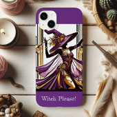 Wicked Witch Spooky Purple Gold Hue Art Deco Funky Case-Mate iPhoneケース