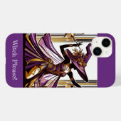 Wicked Witch Spooky Purple Gold Hue Art Deco Funky Case-Mate iPhoneケース (裏面 (横))