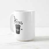 Wicked Without Coffee – Funny Witchy Coffee Lover  コーヒーマグカップ (正面左)
