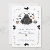  wickedlyキュートな魔女のベイビーシャワー招待状 招待状 (正面)