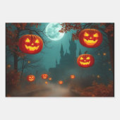 Wickedly Beautiful Halloween Gift Wrap 🌕 ラッピングペーパーシート (正面2)