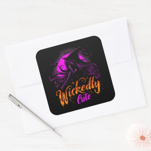 Wickedly Cute | ExDesigner | Halloween スクエアシール (封筒)